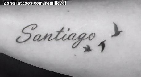 tatuajes con el nombre de santiago