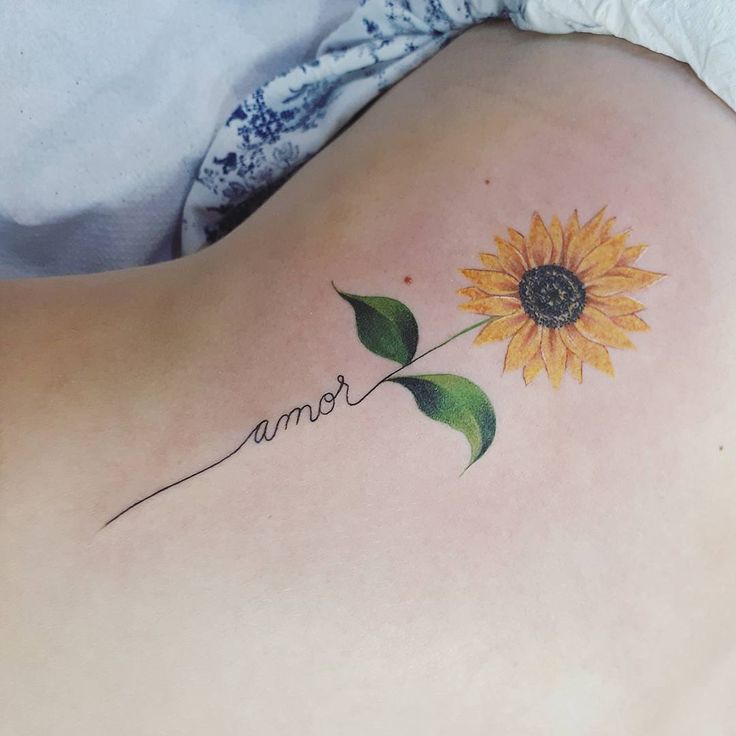 tatuajes de girasoles