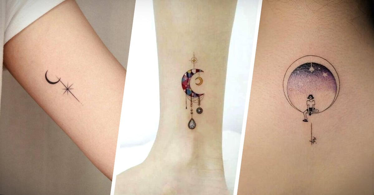 tatuajes de luna para mujer