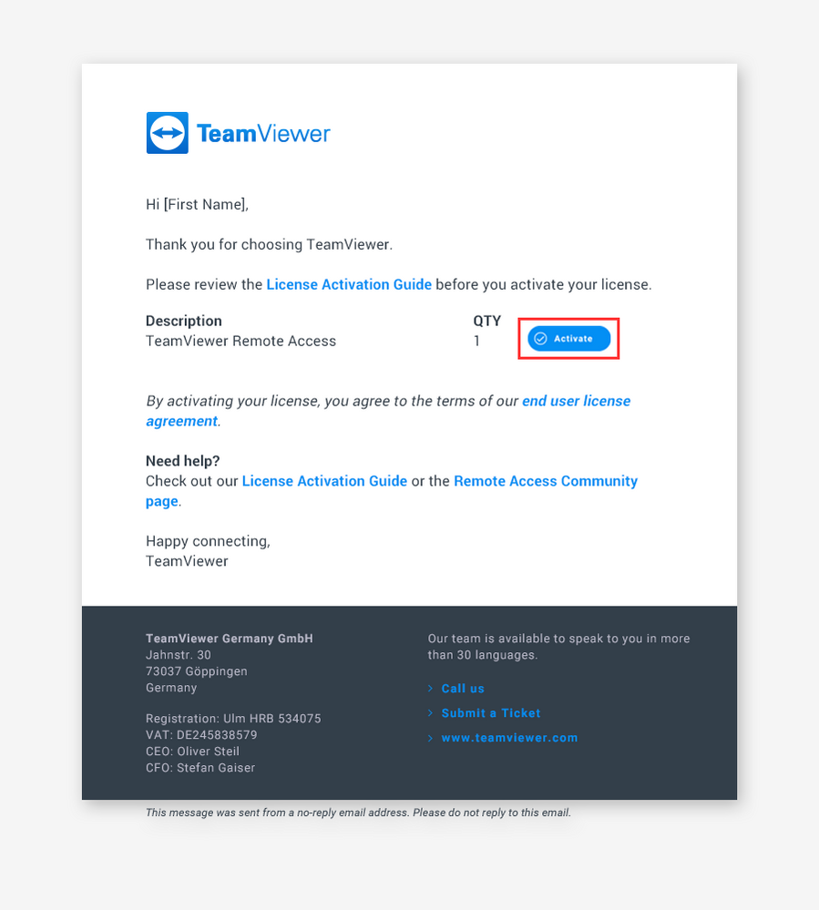 teamviewer license