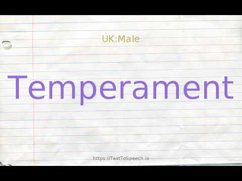 temperament thesaurus