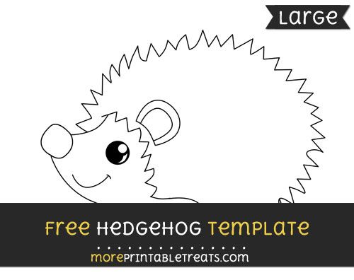 template of hedgehog