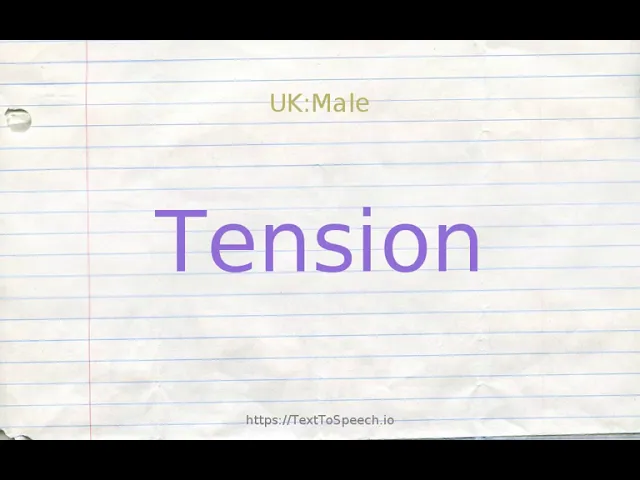 tension thesaurus