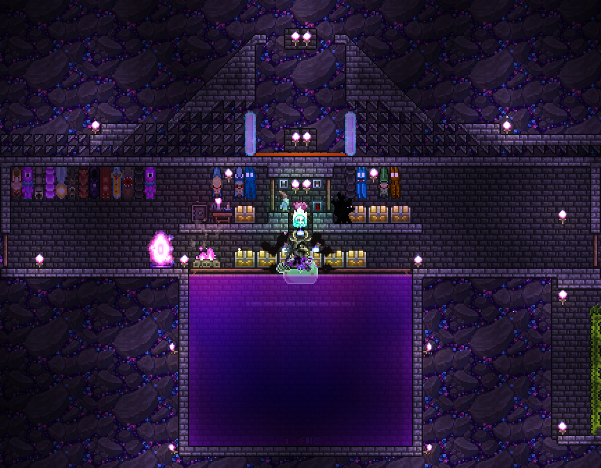 terraria underground afk farm