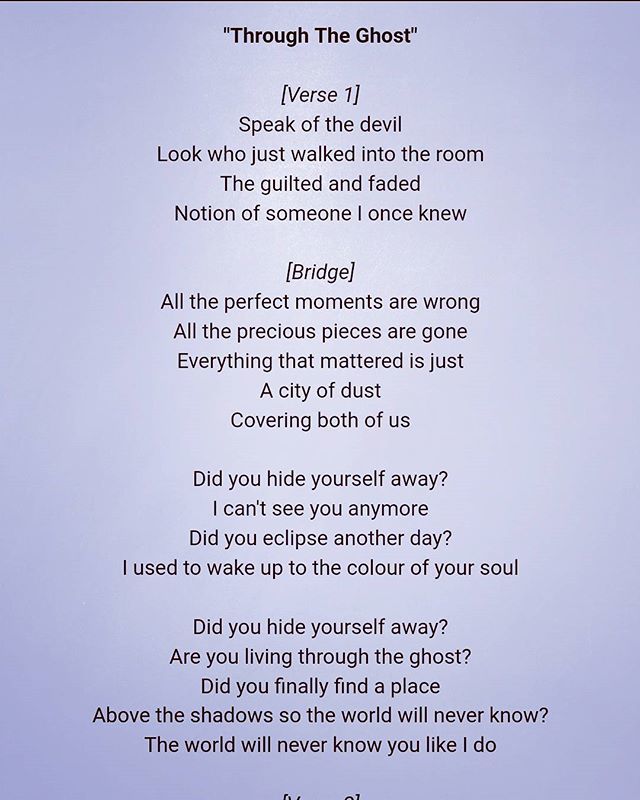 the ghost lyrics