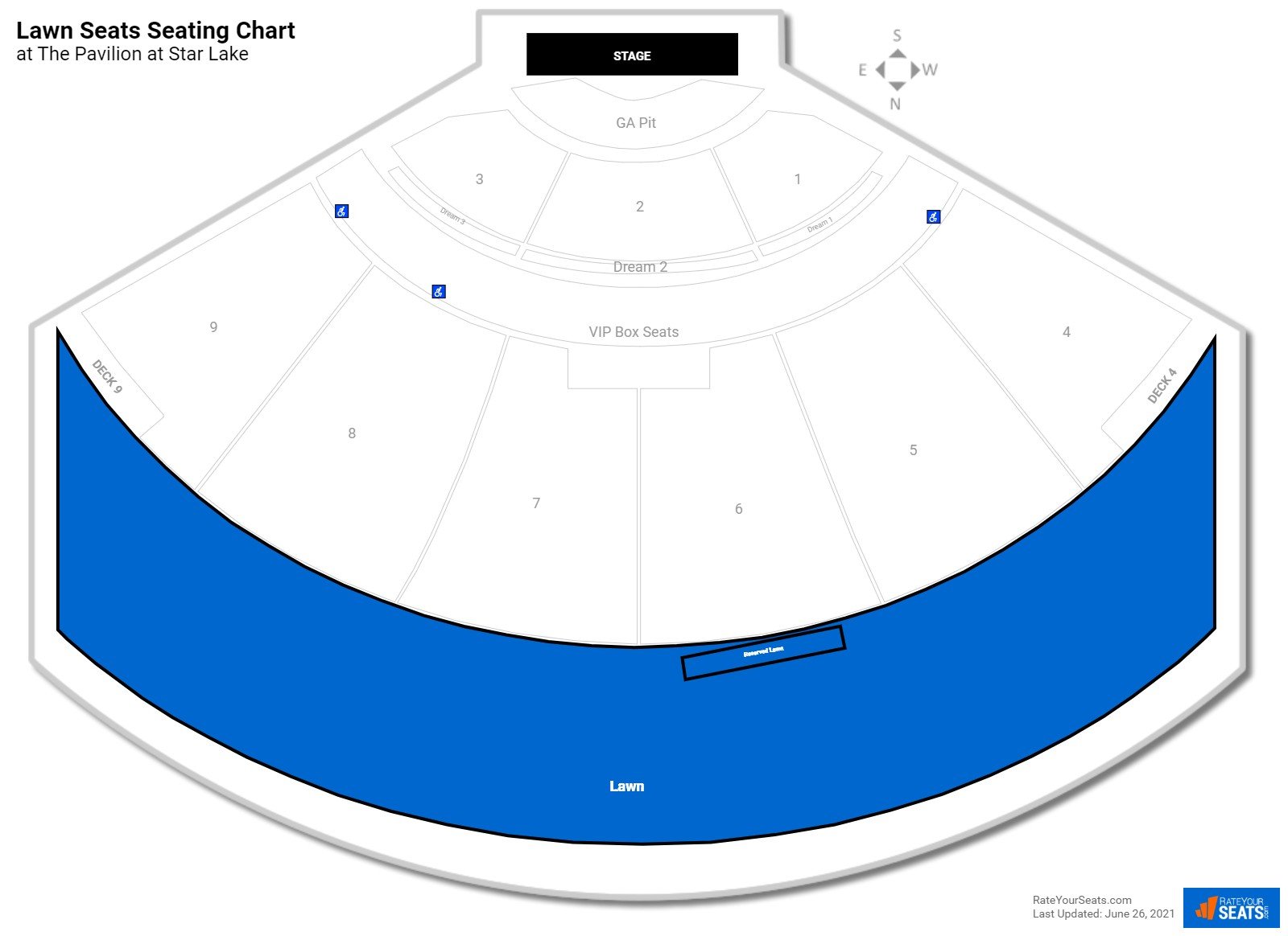 the pavilion at star lake photos seating chart