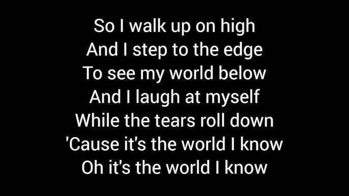 the world that i know lyrics
