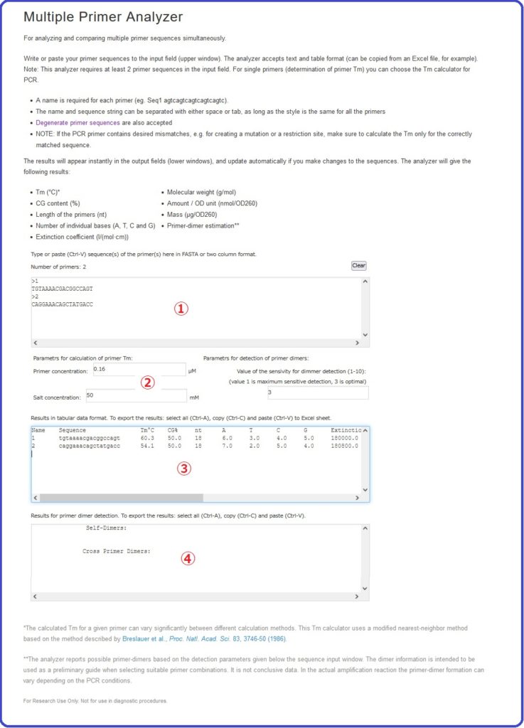 thermo fisher primer analyzer