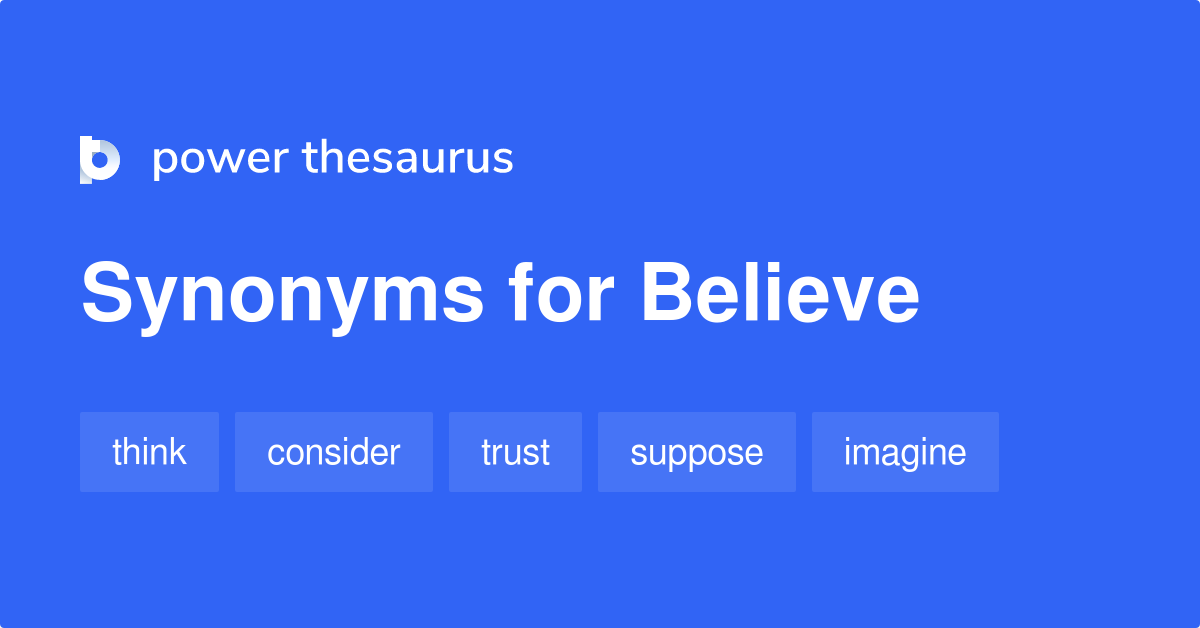thesaurus believe