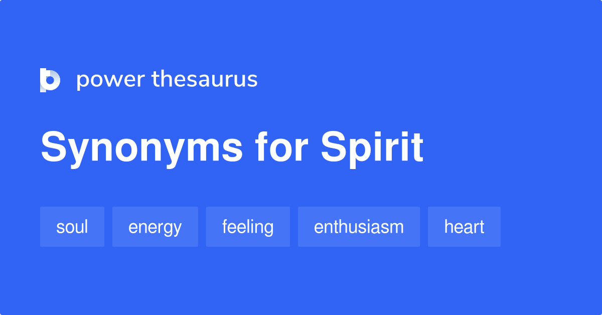 thesaurus for spirit