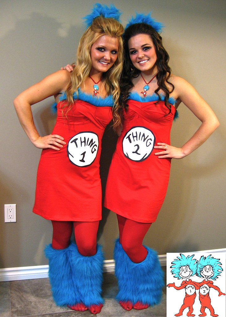 thing 1 thing 2 halloween costumes