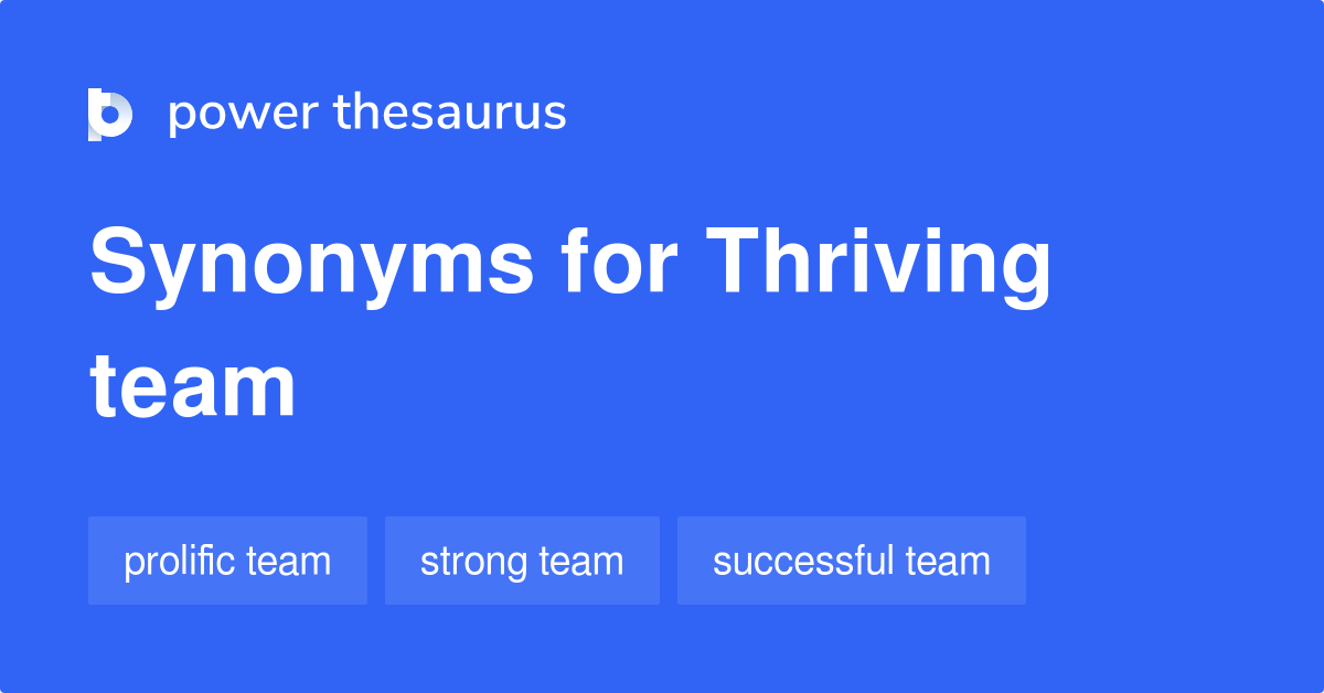 thriving synonym