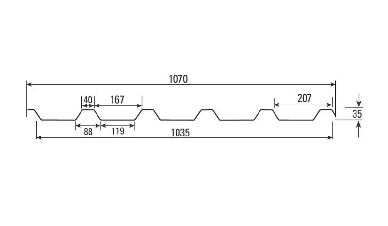 trapezblech 35/207 technische daten