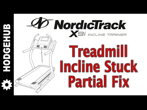 treadmill incline stuck
