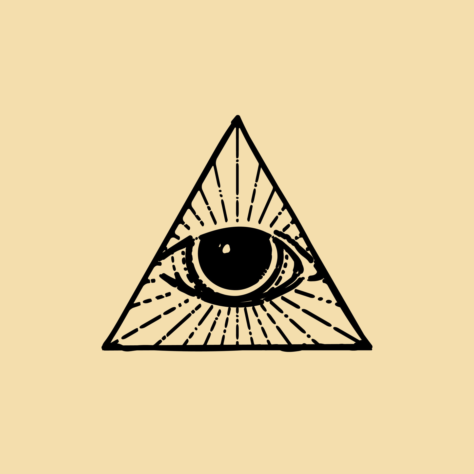 triangle eye tattoo