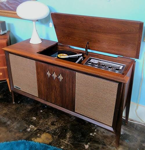 turntable cabinet vintage