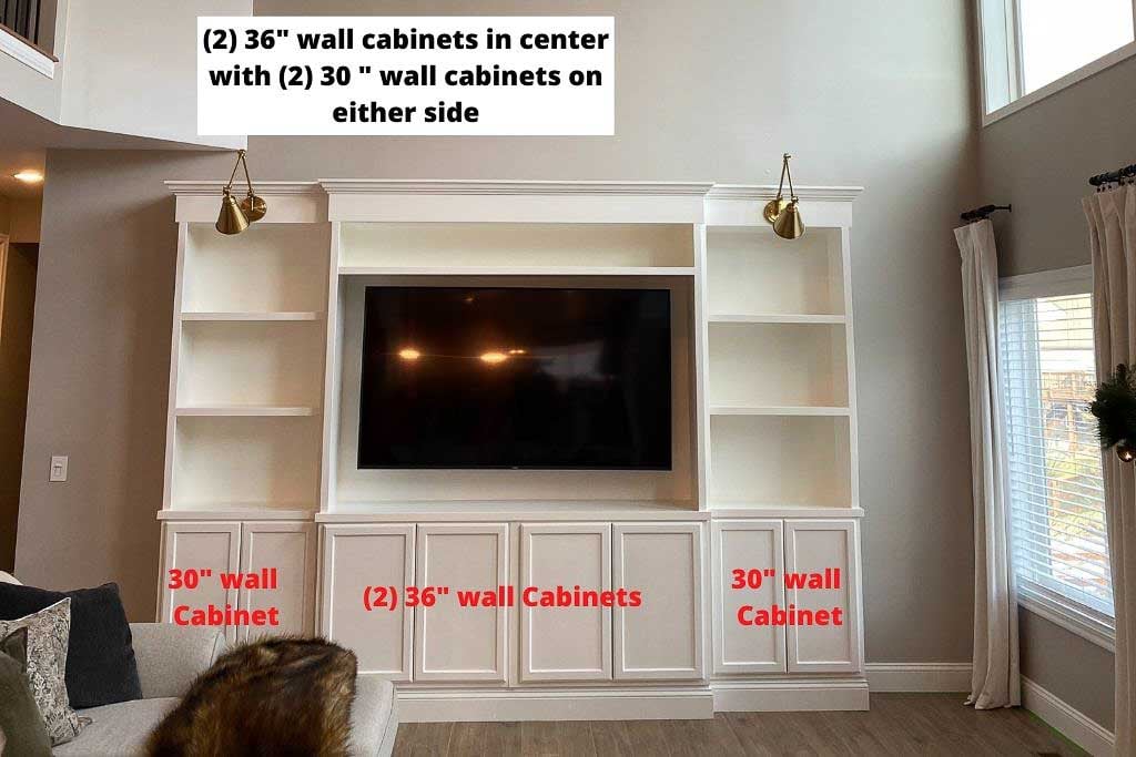 tv wall unit diy