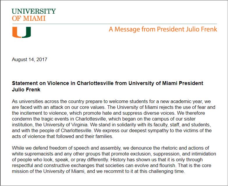 u miami email