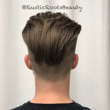 undercut hairstyle back view