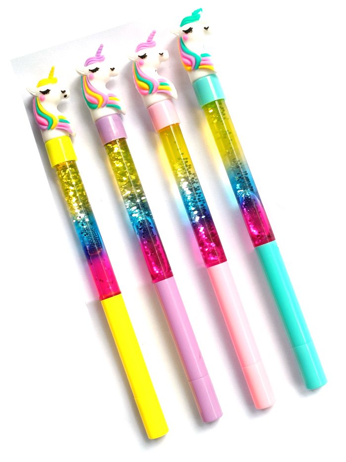 unicorn glitter pen