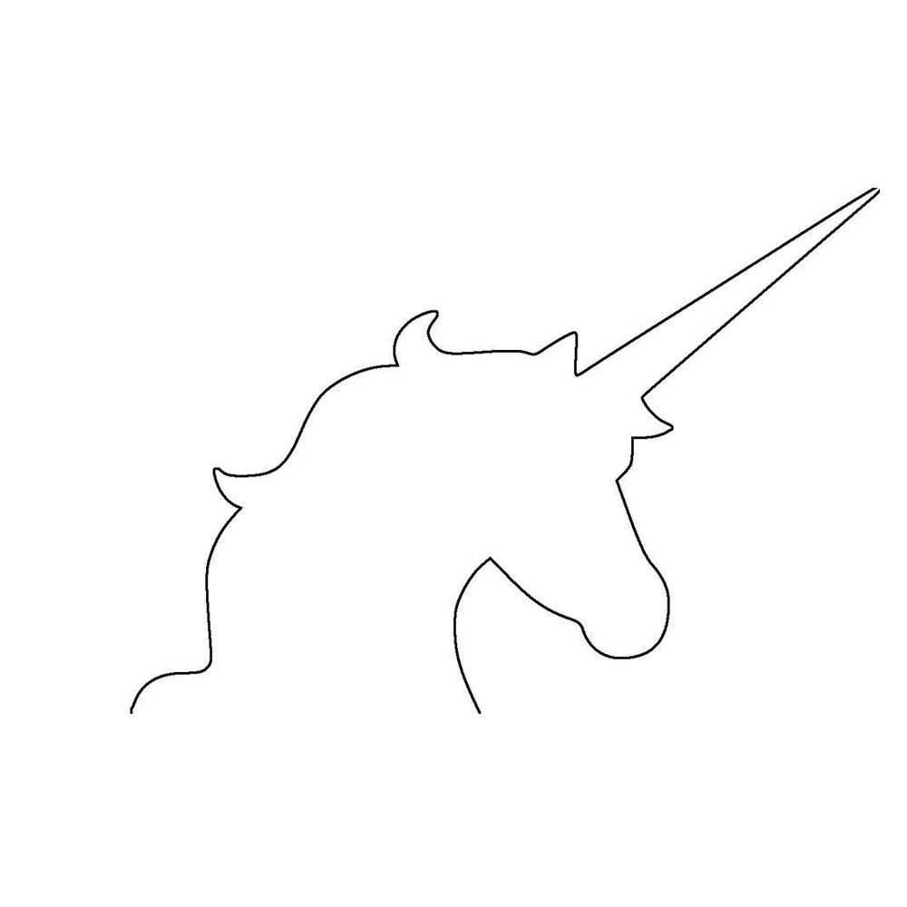 unicorn outline