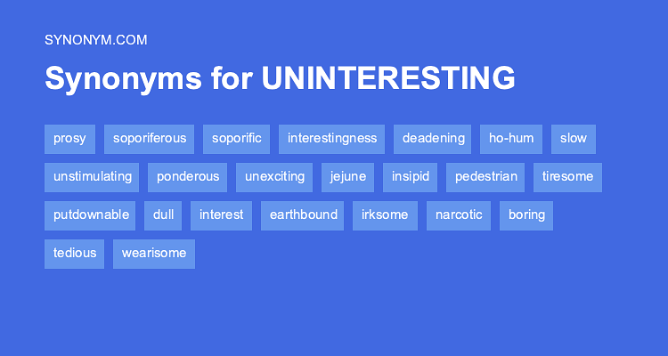 uninterested synonym