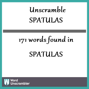 unscramble spatula