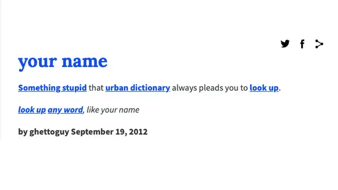 urban dictionaary