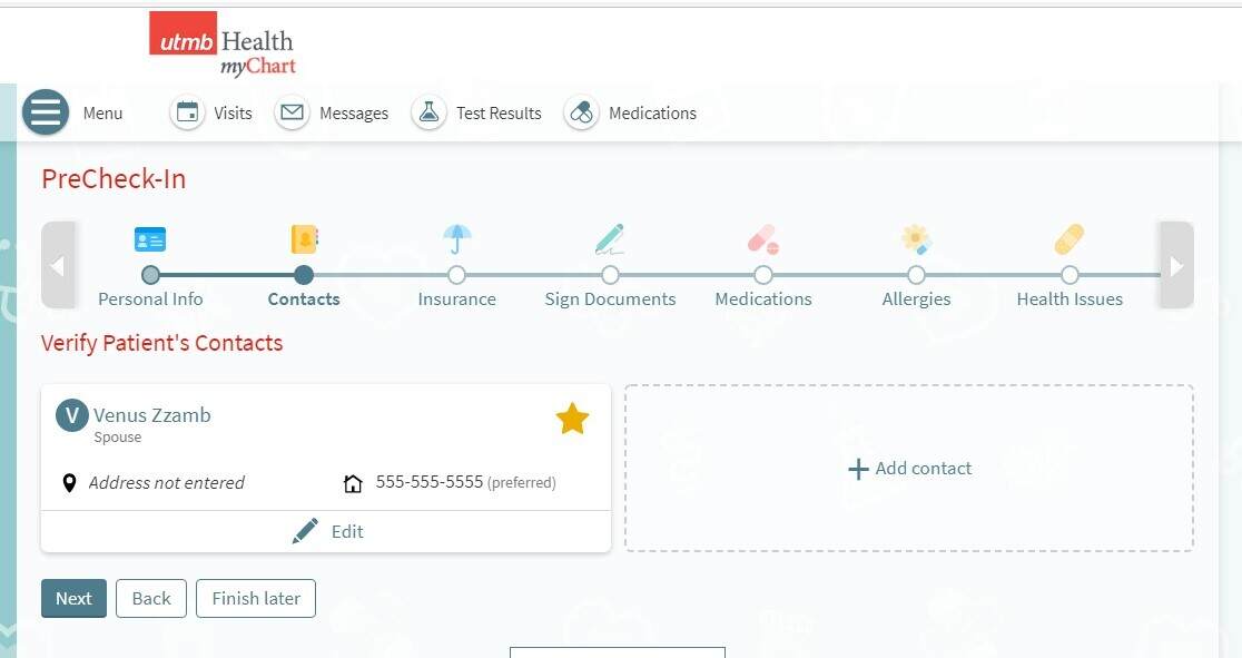 utmb mychart login page