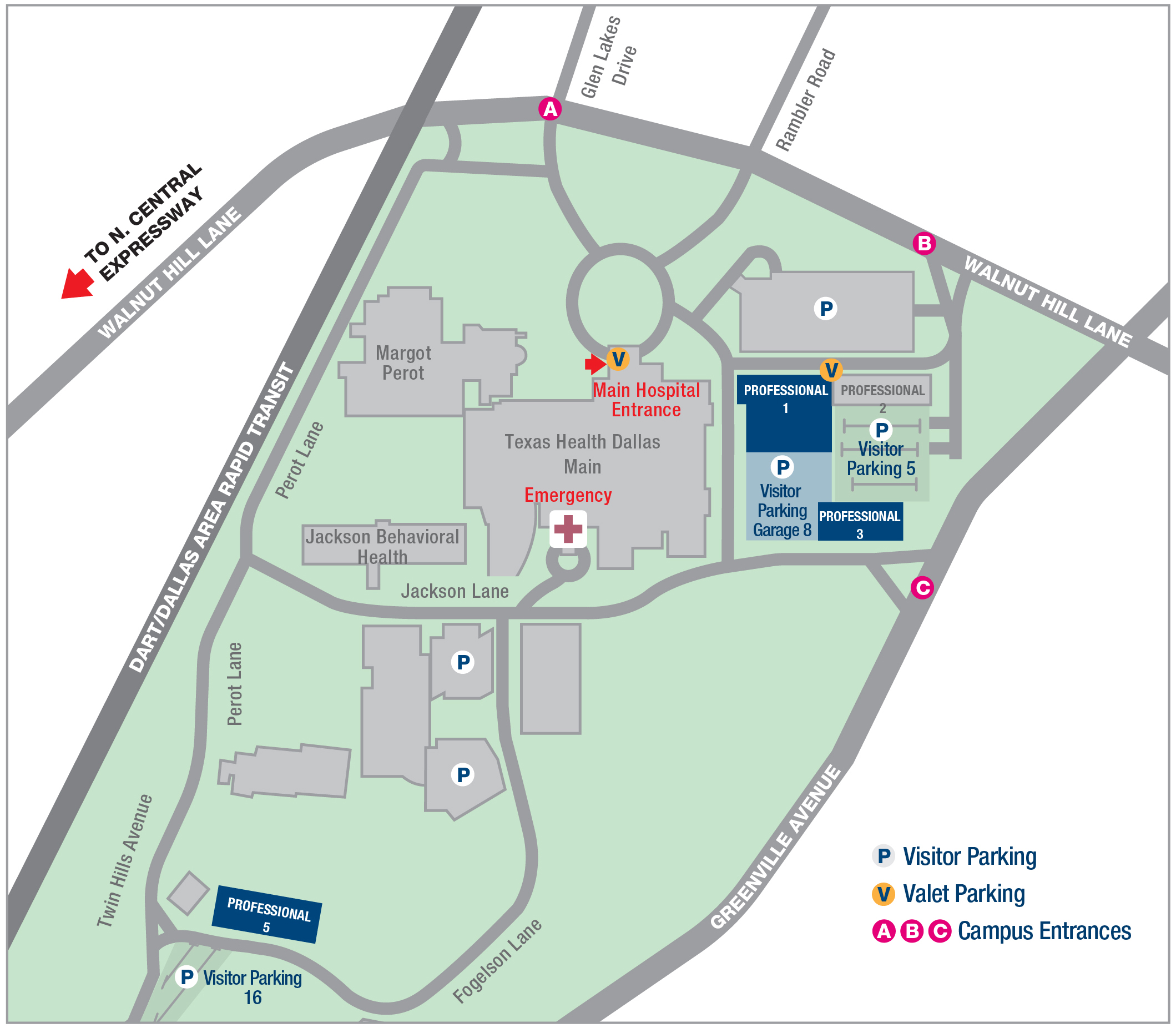 utsw parking map