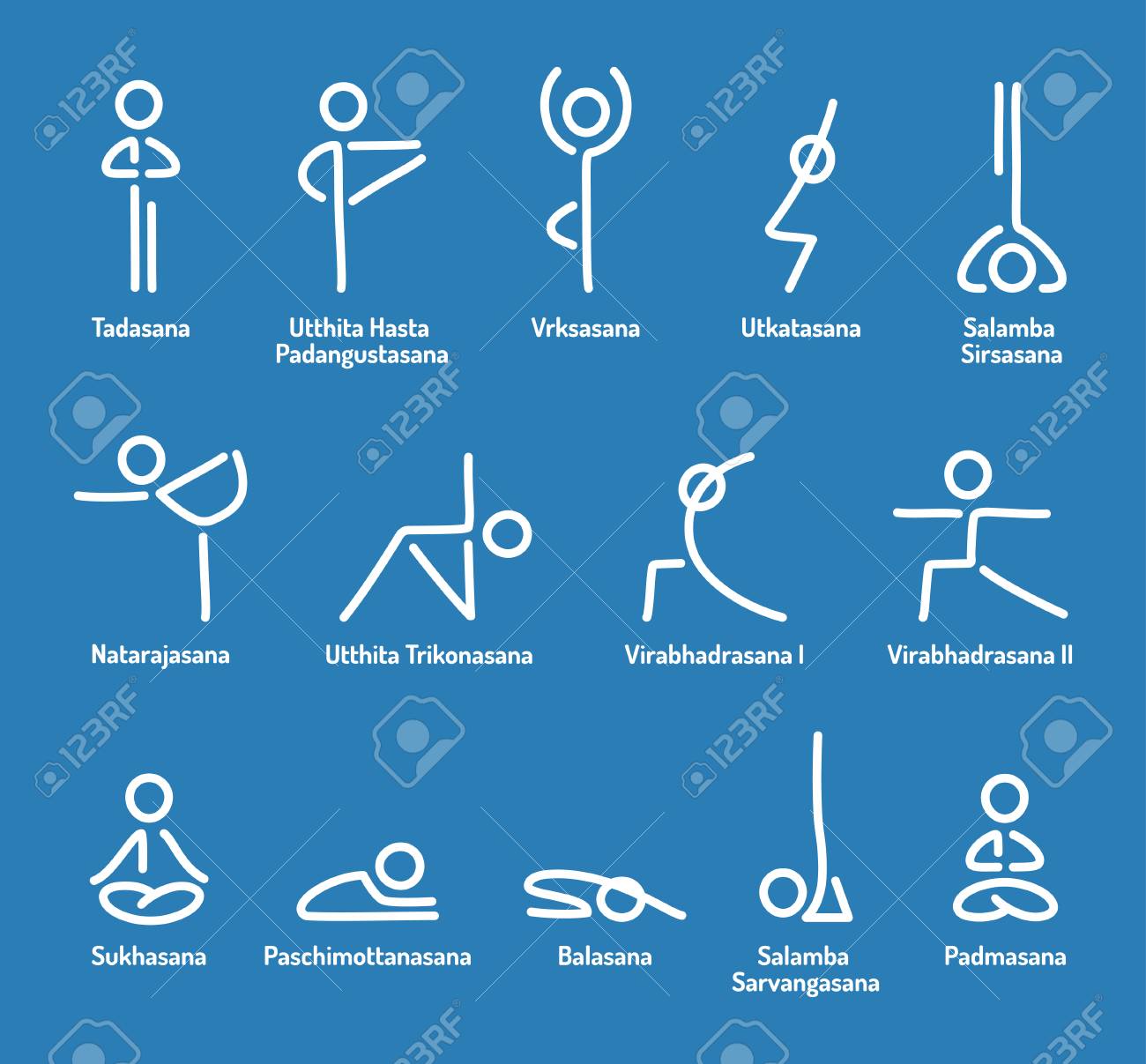 vajrasana stick figure