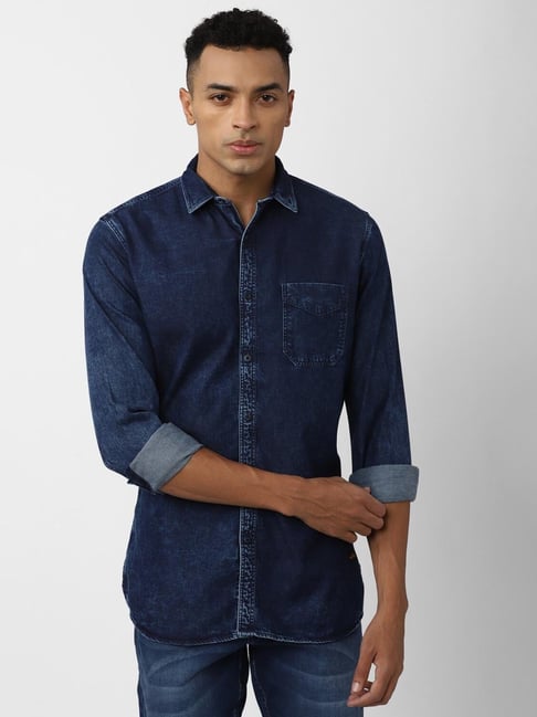 van heusen denim shirts