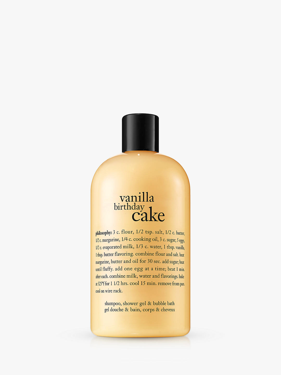 vanilla birthday cake shower gel