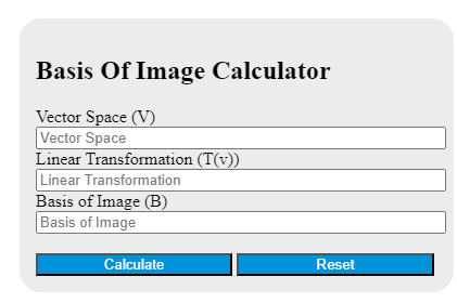 vector space calculator