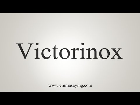 victorinox pronunciation