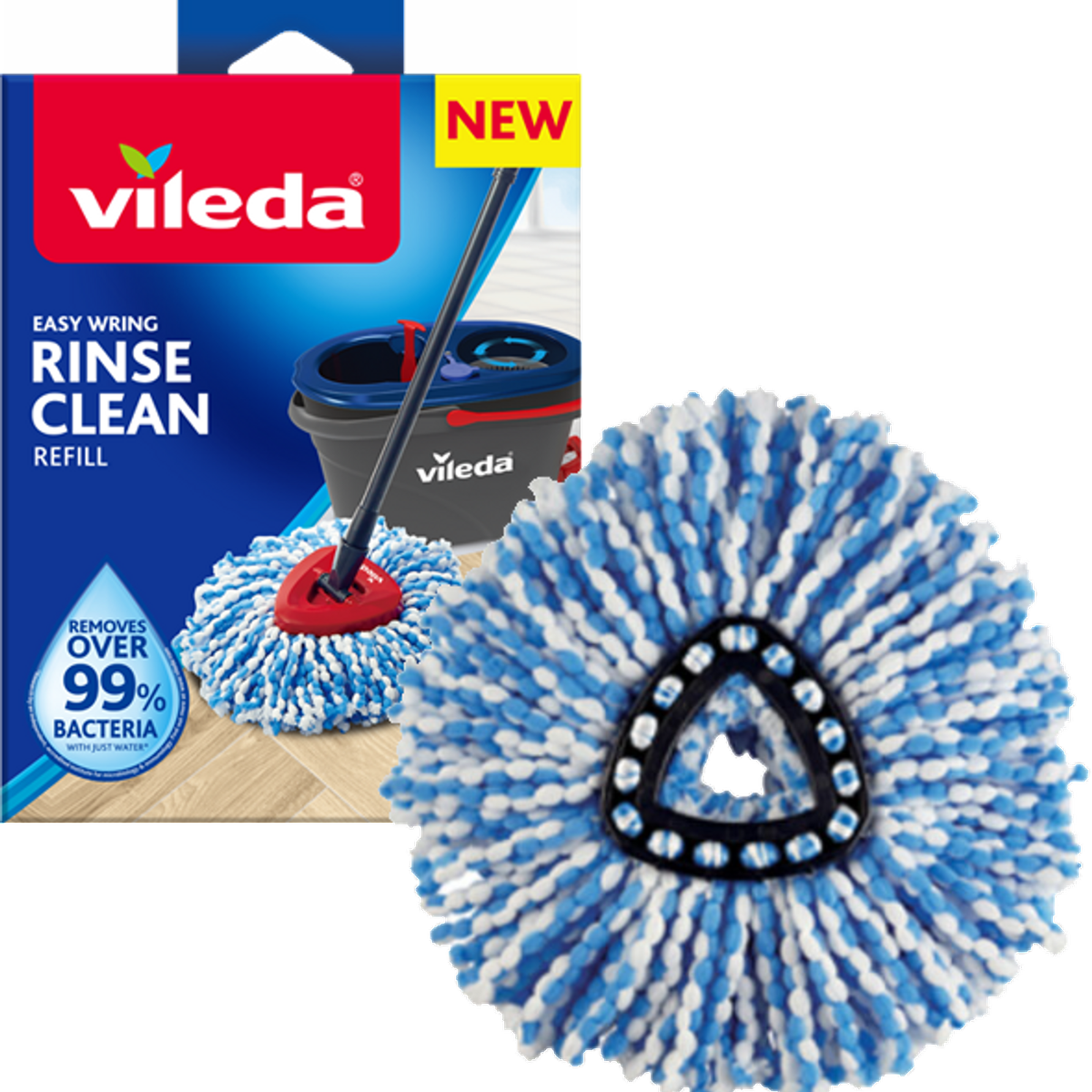 vileda spin and clean mop refill