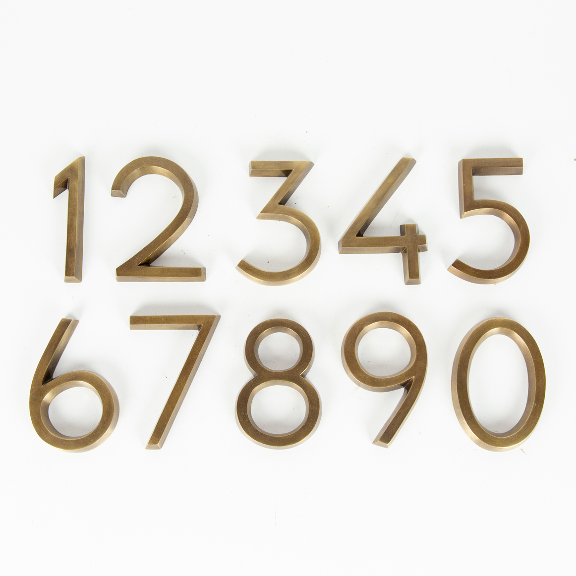 vintage brass house numbers