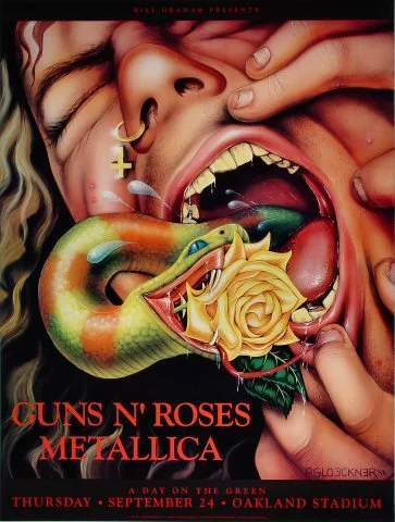 vintage guns n roses poster