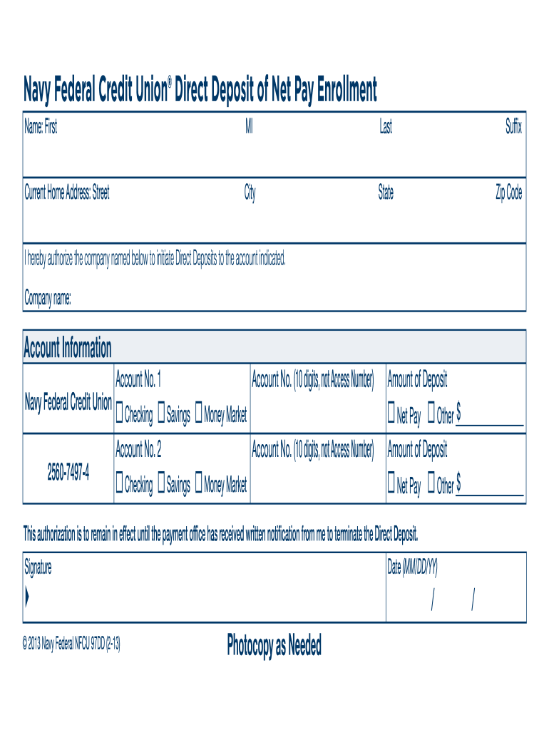 voided check for direct deposit navy federal