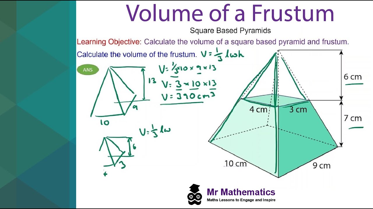 volume of a truncated pyramid