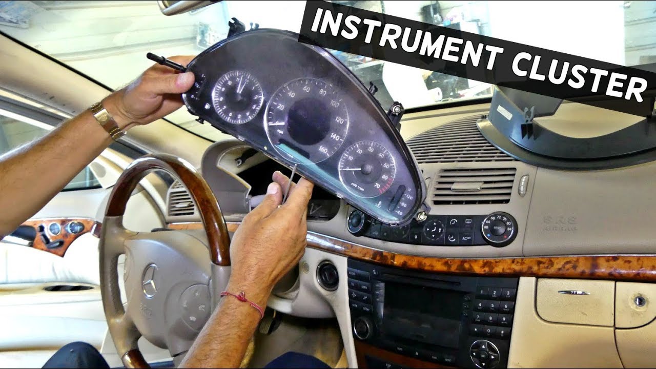 w211 instrument cluster removal