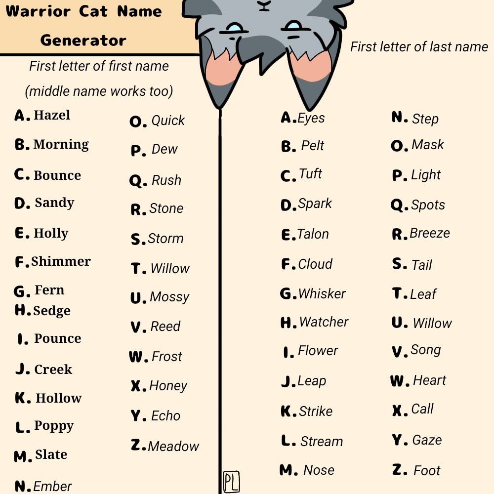 warrior cats gen