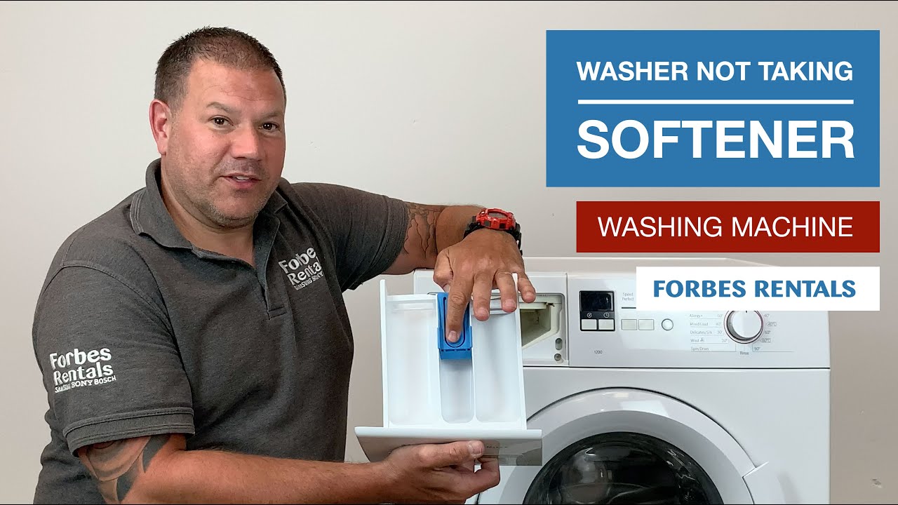 washing machine not taking fabric softener