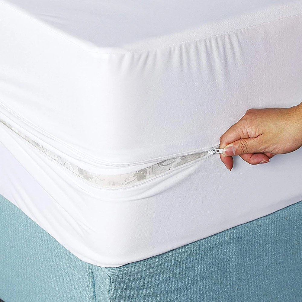 waterproof bed cover with zip