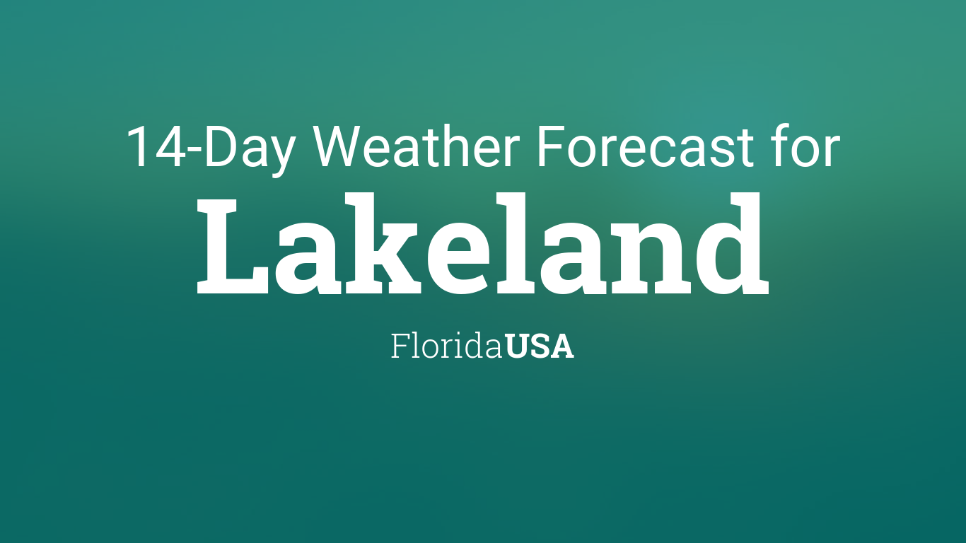 weather forecast lakeland