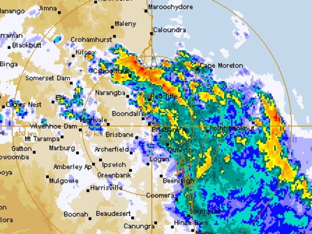 weather radar south east queensland