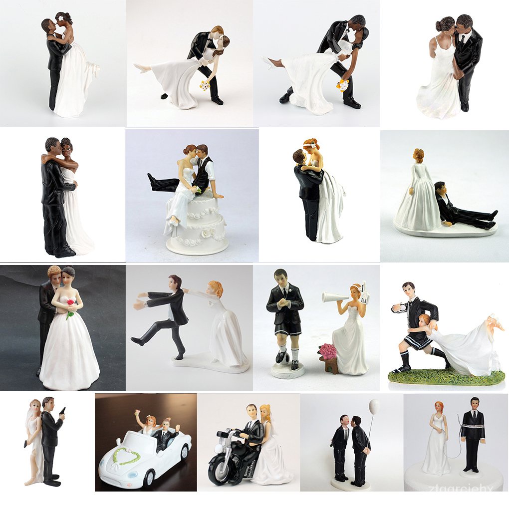 wedding cake toppers bride and groom