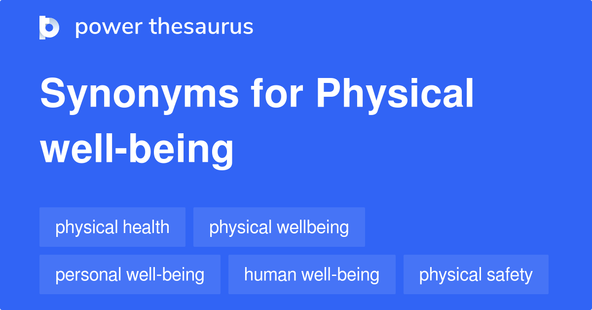 wellness thesaurus