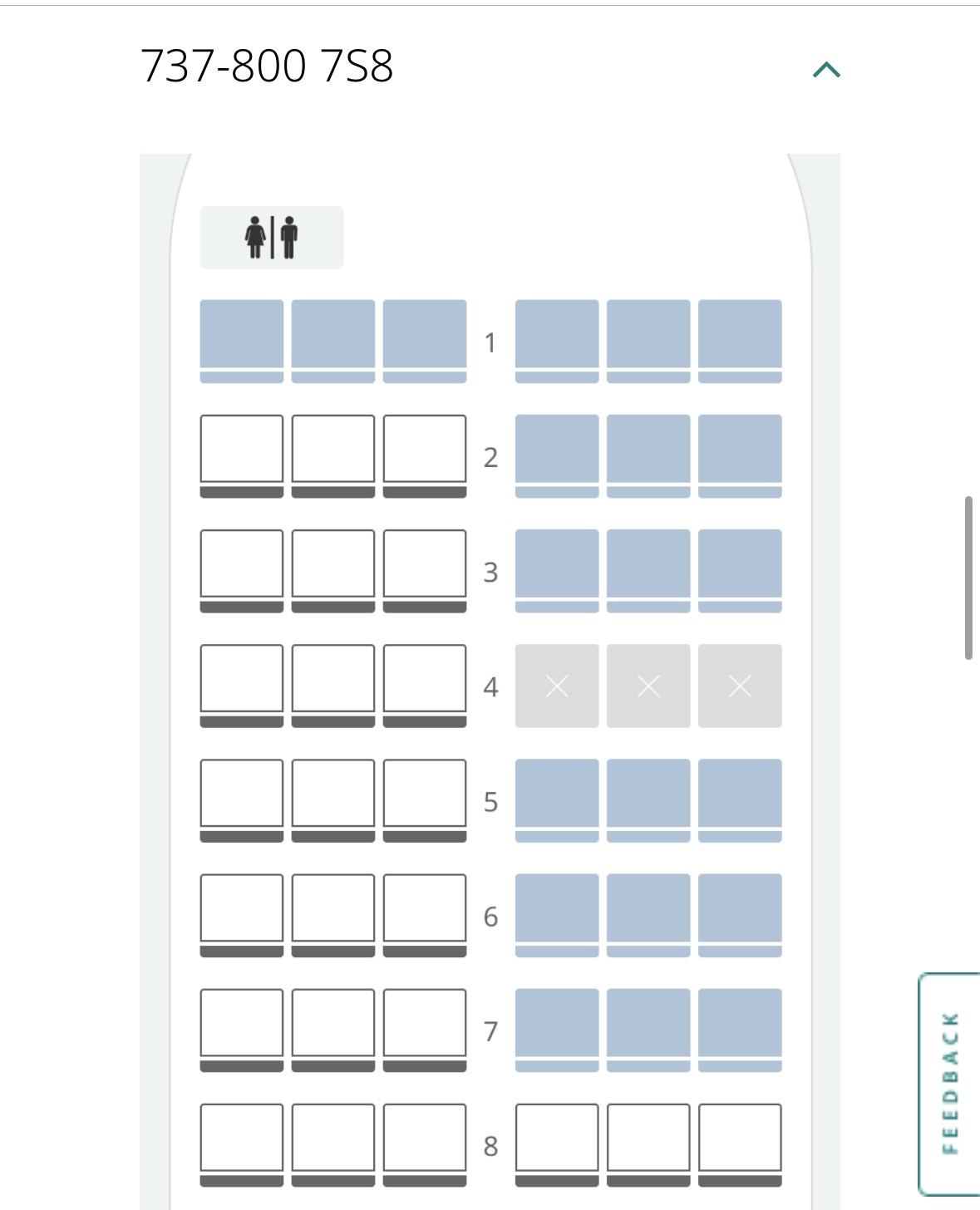 westjet seating chart 737-800