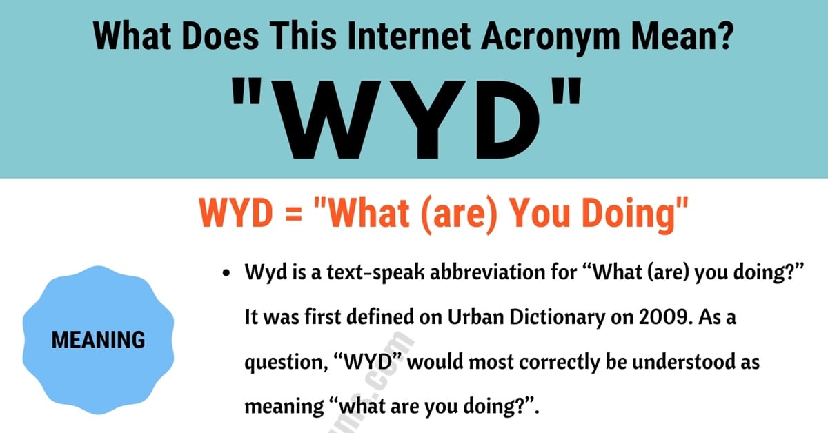 what does wyd mean